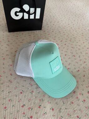 Kids Mint Mesh Trucker Hat with Branded Patch